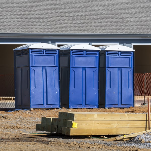 what is the expected delivery and pickup timeframe for the porta potties in Mesic North Carolina